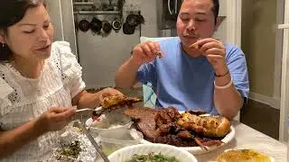 Bữa ăn tối của 2 vk Ck già làng -ăn món đặc sản😋