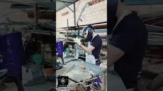 Restauraci&oacute;n de silenciador para un cliente , proceso con soldadura Mig!!! #rk2 #uldera