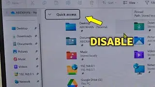 Remove quick access from file explorer windows 11 | Disable quick access in pc