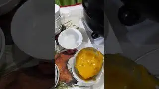 ladling pumpkin soup into a bowl #shorts #short #satisfying