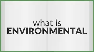 Environmental | meaning of Environmental