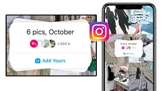 6 pics, October Instagram chain story | Trending add yours sticker | viral add yours sticker