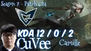SSG CuVee CAMILLE vs YASUO Top - Patch 6.24 KR Ranked