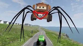 Epic escape from Lightning McQueen,Mater Spider Eater,Fire Engine Eater - Coffin Dance Song (COVER)