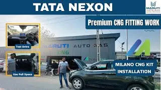 TATA NEXON માં MILANO CNG KIT INSTALLATION #marutiautogas 