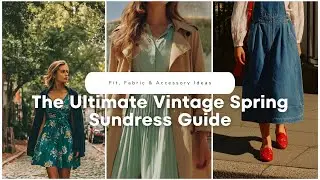 🌷 The Ultimate Vintage Spring Sundress Guide: Fit, Fabric & Accessory Ideas! 👗