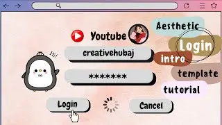 Aesthetic Computer Login Intro Tutorial using Canva &Capcut#tutorial