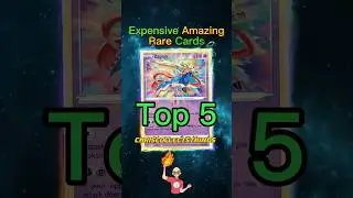 Top 5 EXPENSIVE Amazing Rare Pok&eacute;mon cards 👀 #shorts #top5 #amazingrare