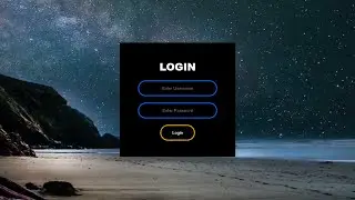 How to Create Simple Login Form using only HTML and CSS || Animated login form. GitHub source code⬇️