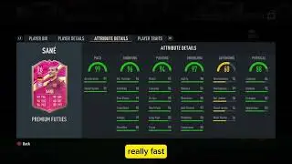PREMIUM FUTTIES SANE PLAYER REVIEW!!