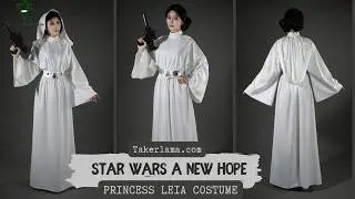 #Takerlama Princess Leia Cosplay Costume Dress Star Wars A New Hope