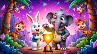 Jungle&rsquo;s Biggest Star ⭐ | Timmu Rabbit & Golu Elephant | Kids Animal Story in Hindi