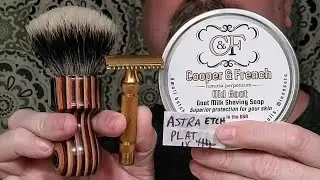 Just A Shave: Gillette NEW Short Comb - Astra Platinum (Etchd) (10) - C&F Old Goat - DG B13 Boti