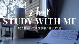 Study With Me &mdash; No Sound &bull; Library &bull; Choose Your Own Playlist 🎧
