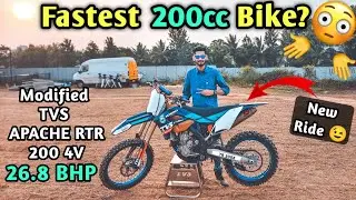 ಇದನ್ನು ಮೀರಿಸೊ 200cc ಬೈಕ್ ಇಲ್ವಾ? Modified Supercross TVS Apache RTR 200 4V - TVS Racing INSC
