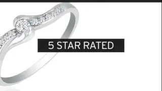 Solid and Fancy 11 Diamond Promise Ring, 10k White Gold - SuperJeweler.com
