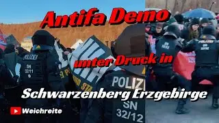 Antifa Demo unter Druck in Schwarzenberg/Erzgebirge 13.12.25 Teil 2