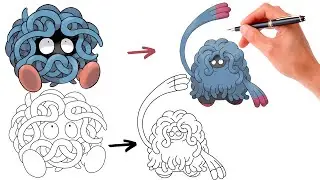 How To Draw TANGELA and TANGROWTH POKEMON | Pokemon Evolution