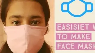 Easy Mask Making | DIY mask stitching with adjustable ribbon Tutorial