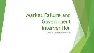 Market Failure and Government Intervention | Pearson Edexcel A-Level Economics B