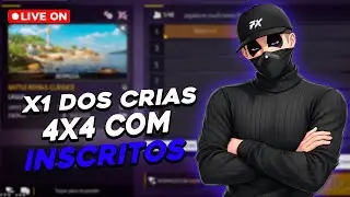 🔵 FREE FIRE - AO VIVO 🔵 4X4 E 6X6 COM INSCRITOS 🔵 SALA PERSONALIZADA 🔵 #20k