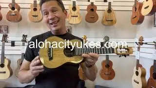 Flight Fireball Mango Soprano Electric Ukulele Demo/Review at Aloha City Ukes