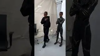 The Black Panther wax figures are incredible 😮 (🎥: ig/letitiawright)