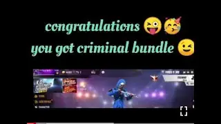 CRIMINAL BUNDLE GLITCH IN FREE FIRE // HOW GET GET CRIMINAL BUNDLE FREE // #INDCSYT#RAISTAR #BADGE99