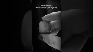 What color is this CRYSTAL? #intuitiontest #challenge #intuition #guess #crystals #crystal #colors
