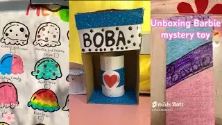 ✨️diy✨️diy craft ice cream stand boba machine mystery cup