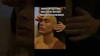 Marlon getting massage before London fashion week #marlon #marlon3lg #marlonclips #fashionweek