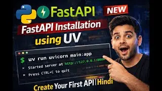FastAPI Installation using uv | Create Your First API (Hindi)