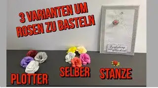 DIY-Jojo#24 Rosen aus Pappe / Papier basteln deutsche Anleitung (Tutorial)