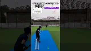 Jeet k liye Koshish 🔥 Abdullah & Basit vs Shayan & Wahab - 1 Over Match - OFF YORKER #youtubeshorts
