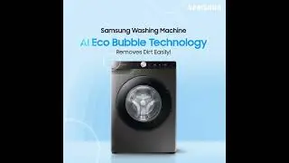 Samsung Washing Machine with AI Eco Bubble Technology