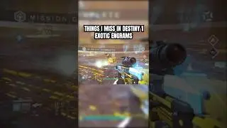Exotic Engrams were better than Exotic Weapons & Armor in D1