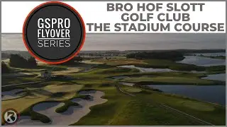 Пролёт над полем GSPro &mdash; гольф-клуб Bro Hof Slott &mdash; поле Stadium Course &mdash; спроектировано Далисом