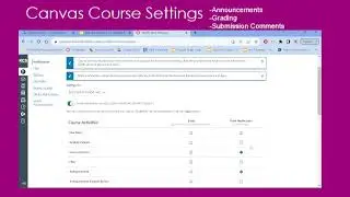 Canvas Course Settings