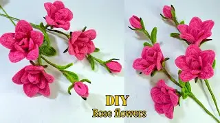 How to Make DIY Pipe Cleaner Rose Flowers | Rose Flowers
