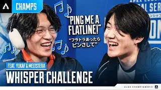 Can YukaF & Meltstera Read Each Other's Lips? (Impossible) | ALGS Whisper Challenge
