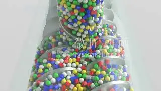 挤出机双螺杆物料混合动画3D animation of extruder twin-screw Mixed melting|twin-screw extruder,Extruder animation