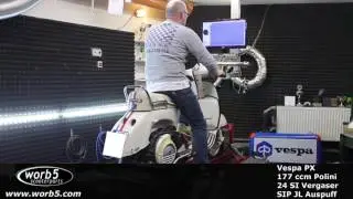 Pr&uuml;fstand Dyno Vespa PX 177 Polini