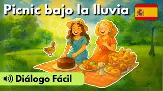 Learn Spanish with Mini Dialogues - Ep. 19: Picnic in the Rain (A1-A2)