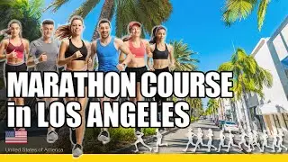 Marathon course at Los Angeles Marathon