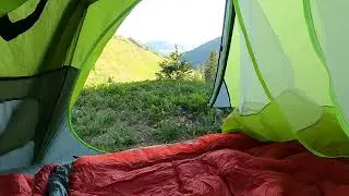 Paradise Divide tent view 1