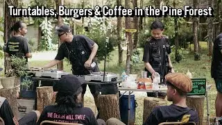 Forest Turntable Spinning Session 🌲🔥 | Hip Hop, Neo Soul & Jazz | Cooking Burgers & Brewing Coffee
