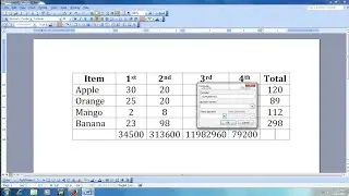 Microsoft word Sum Formula Use Trick | #microsoftword ##shorts #short #viral #msword #mswordtricks