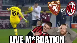 NON C’È MAI LIMITE AL PEGGIO | LIVE REACTION TORINO-MILAN 2-1
