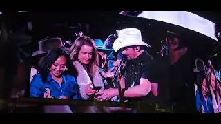 I'm Still A Guy by Brad Paisley @ Rodeo Houston 2023 & he takes a girl's phone & gets on Instagram