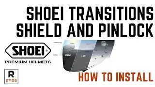 Как установить щиток и пинлок Shoei Transitions